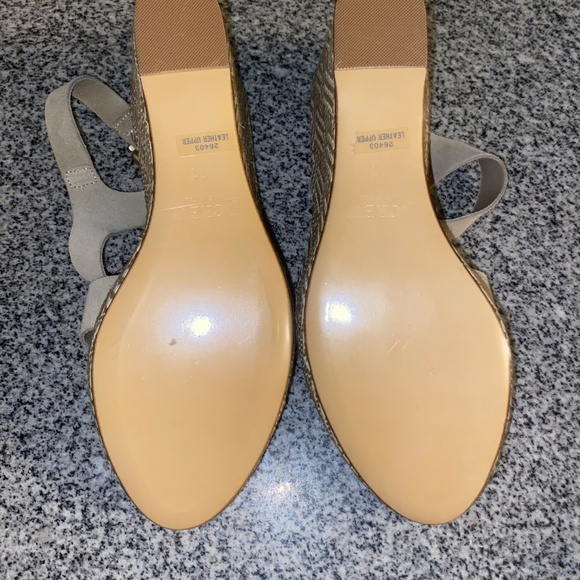 J. Crew Women's Suede Wedge Sandals - Picture 6 of 8